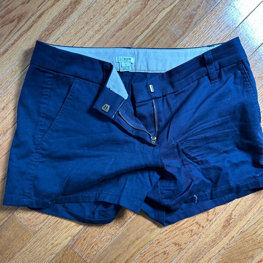 J. Crew Blue High Waist Shorts